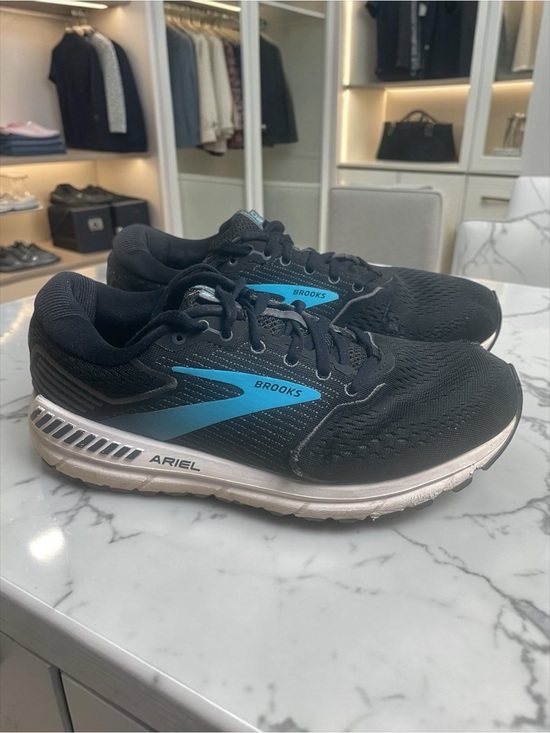 Brooks Shoes - Brooks Ariel 20 Women's Black Blue Running Shoes Size 10
